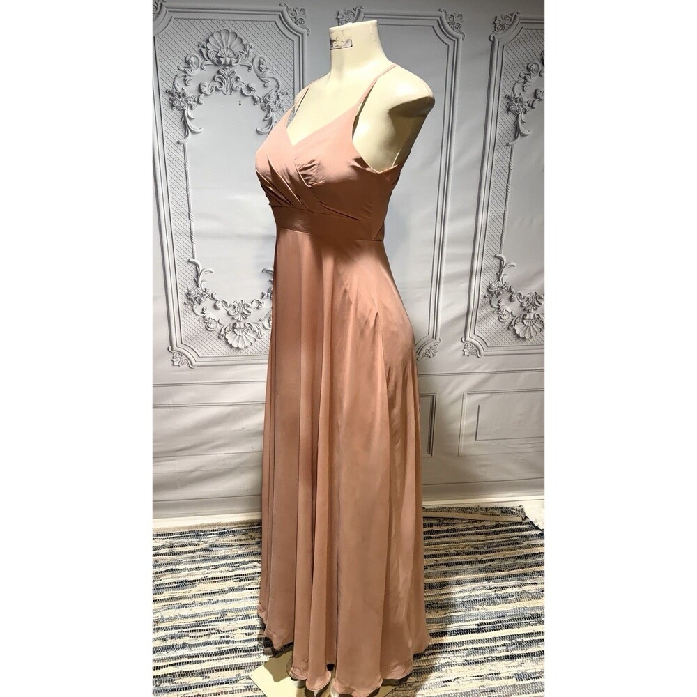 AZAZIE Bridesmaid dress long chiffon Size J16 - Picture 2 of 10